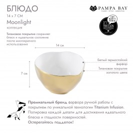 Блюдо 14 х 7 Moonlight MON2600WG